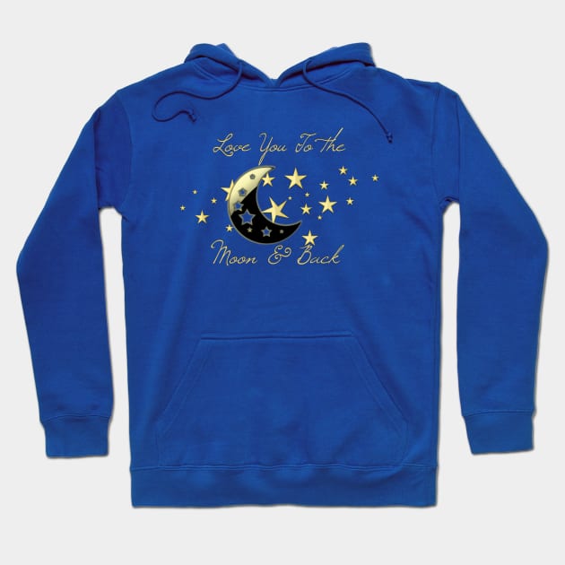 Love You To The Moon Hoodie by D_AUGUST_ART_53